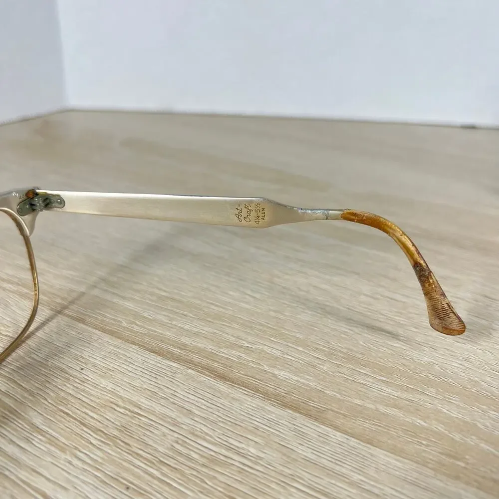 Vintage Artcraft Aluminum 1/10 12K GF Eyeglasses 4 1/4 - 5 1/2 Frames 44-20